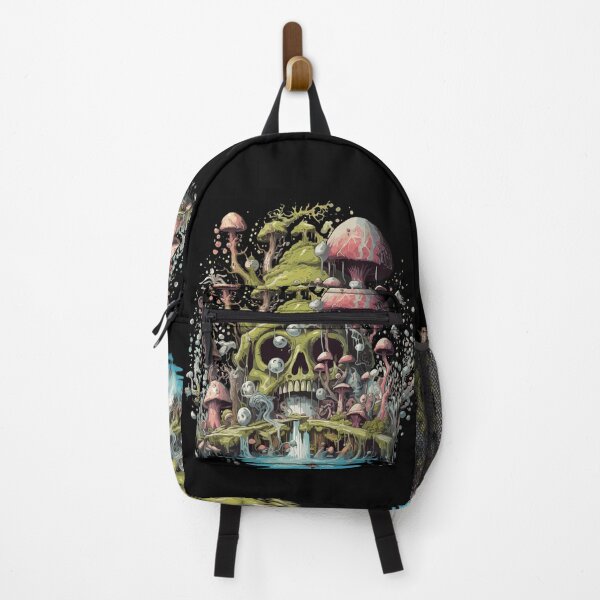 Item preview, Bizarre land of colorful skull and fungus designed and sold by Hisirdoux.