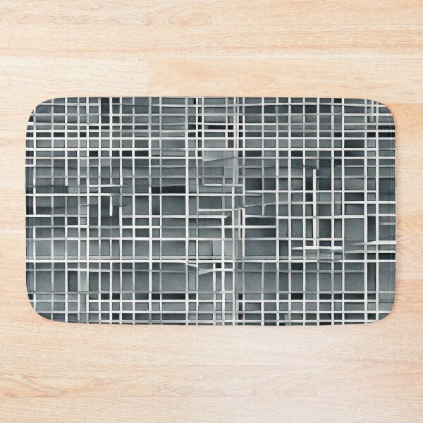 Item preview, Minimalist Black And White Grid Pattern designed and sold by Tamas Das.
