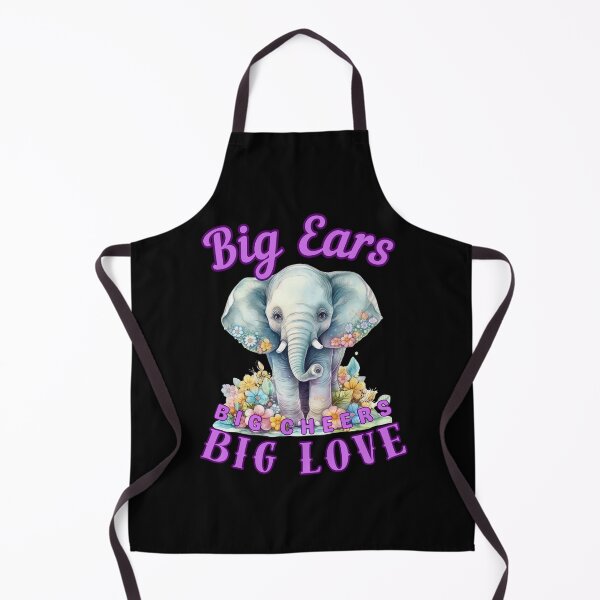 Item preview, Big Ears, Big Cheers, Big Love. elephant quote designed and sold by ElephantVibes.
