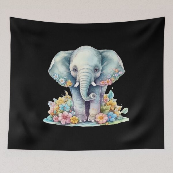 Item preview, Elephant Portrait designed and sold by ElephantVibes.