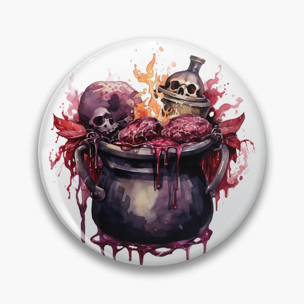 Item preview, Watercolor OxBlood Witch's Brew designed and sold by Mandayartstudio.