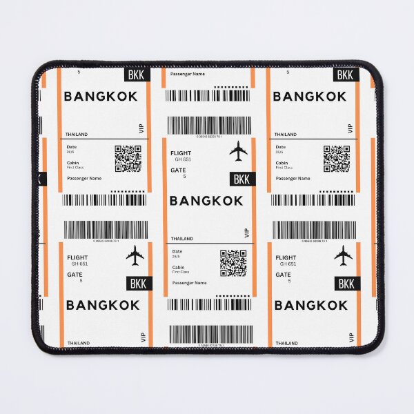 Item preview, Bangkok, Thaland Airplane Boarding Pass designed and sold by RoamInk.