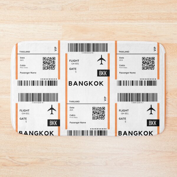 Item preview, Bangkok, Thaland Airplane Boarding Pass designed and sold by RoamInk.