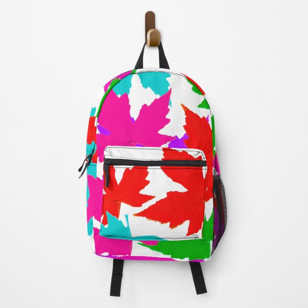Item preview, Stunning Colored Leaf Pattern Photography with Purple, Blue, Green, and Orange Leaves designed and sold by Victoria Rose.