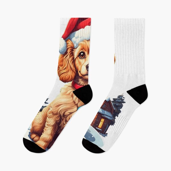 Item preview, A pet dog in a Christmas Santa Claus hat  designed and sold by wplamkung.