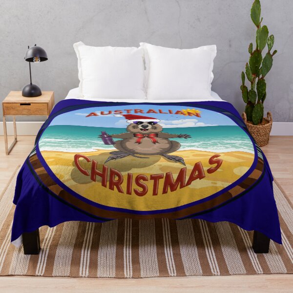 Item preview, Australian Christmas - Quokka on the Beach in a Circle by Amanda M Lucas designed and sold by Amanda Lucas.