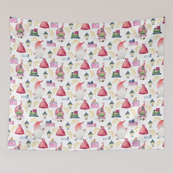 Artikelvorschau, Watercolor christmas cute gnomes entworfen und verkauft von tapilipa.