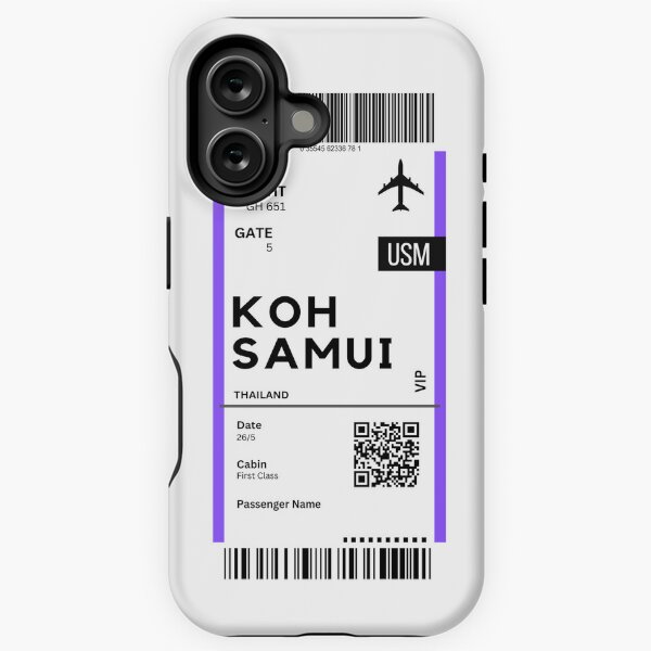 Item preview, Koh Samui, Thailand Airplane Boarding Pass designed and sold by RoamInk.