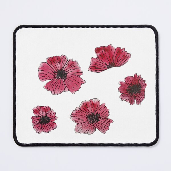 Item preview, Five Poppies designed and sold by Lisa Neuman Watercolors.