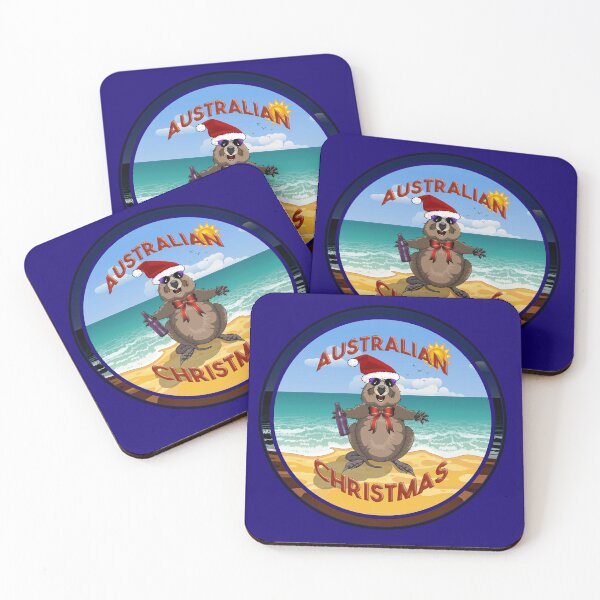 Item preview, Australian Christmas - Quokka on the Beach in a Circle by Amanda M Lucas designed and sold by Amanda Lucas.
