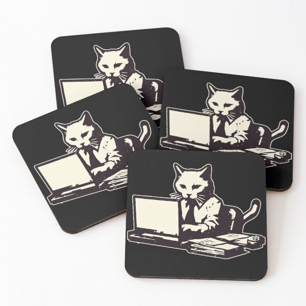 Item preview, Im busy working cat designed and sold by TomFrontierArt.