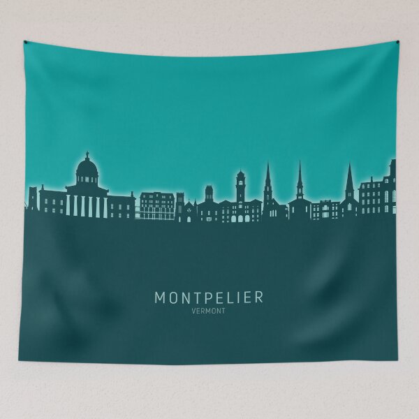 Item preview, Montpelier Vermont Skyline designed and sold by ArtPrints.