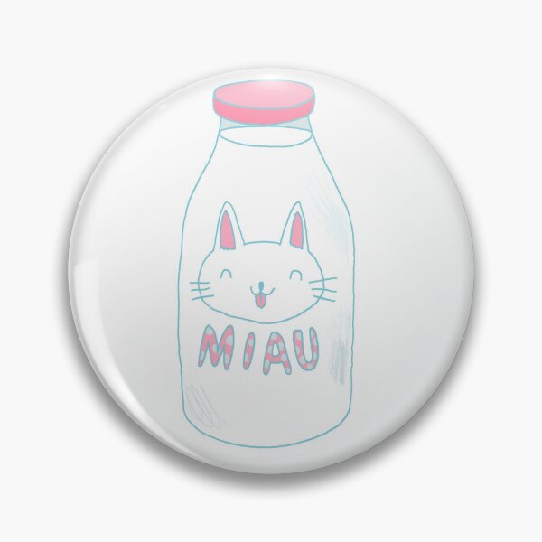 Item preview, Cute milk bottle with a cat designed and sold by surfingsloth.
