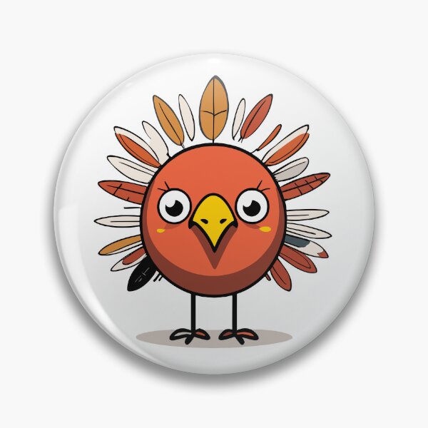 Item preview, cute turkey face designed and sold by MindFrank.