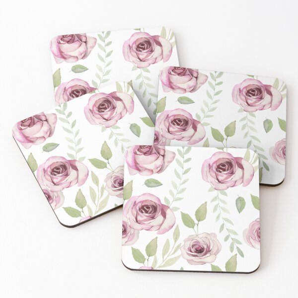 Item preview, Watercolor pink roses designed and sold by tapilipa.