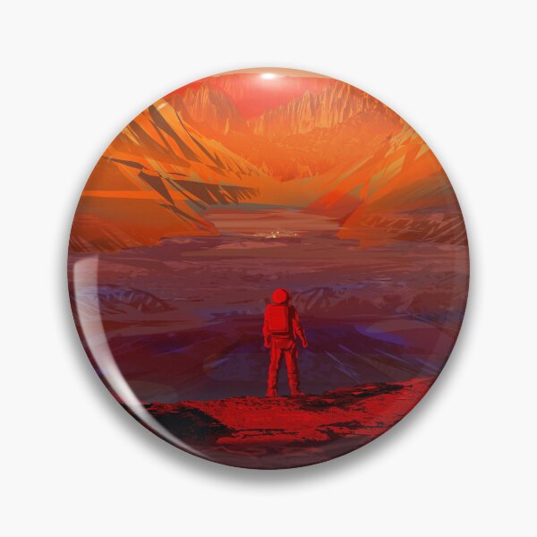Item preview, STK204853S-An astronaut on Mars, as viewed through the window of a spacecraft. designed and sold by StocktrekImages.