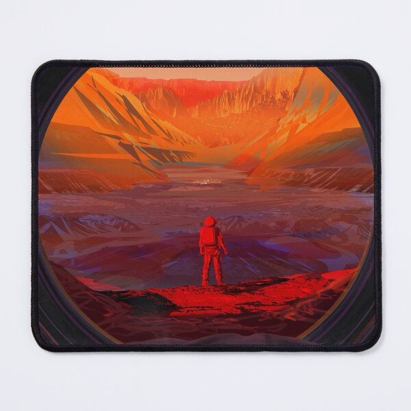 Item preview, STK204853S-An astronaut on Mars, as viewed through the window of a spacecraft. designed and sold by StocktrekImages.