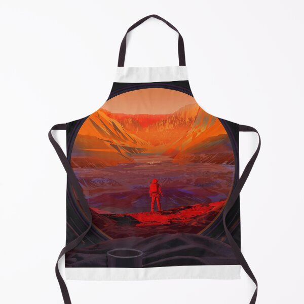 Item preview, STK204853S-An astronaut on Mars, as viewed through the window of a spacecraft. designed and sold by StocktrekImages.