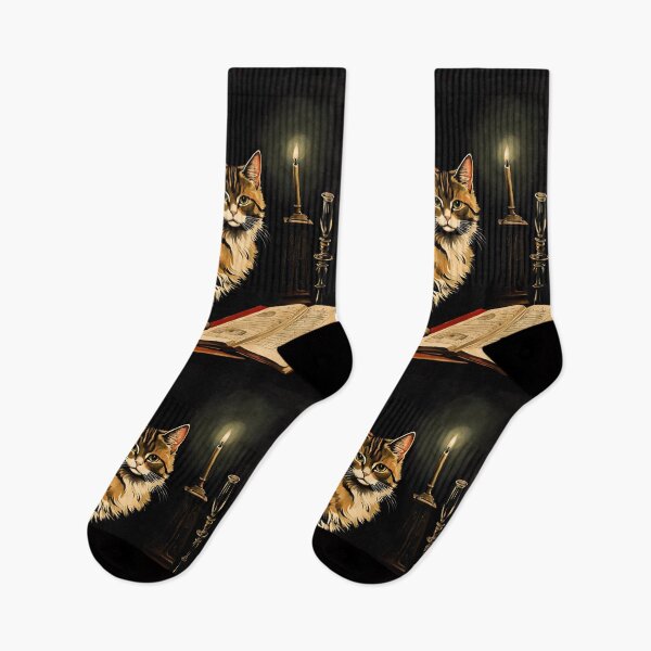 Item preview, Vintage Cat Art: Brown Tabby Cat in a Gothic Setting | Animal Art | Gothic Art | Cat Art | Cat Oil Painting designed and sold by UnhingedBird.