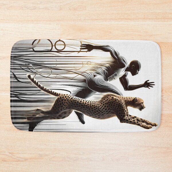Item preview, Man versus Cheetah designed and sold by Vibranta Studio.