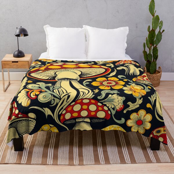 Item preview, Retro Mushroom Pattern designed and sold by GraphicsClub.