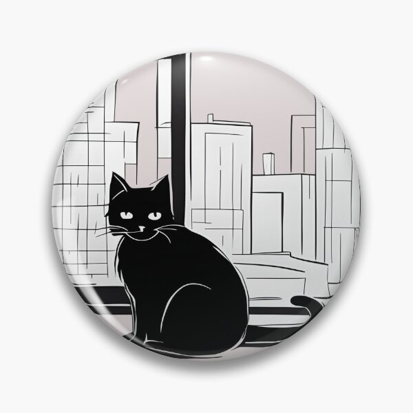 Item preview, Black cat in the window designed and sold by Catophile.