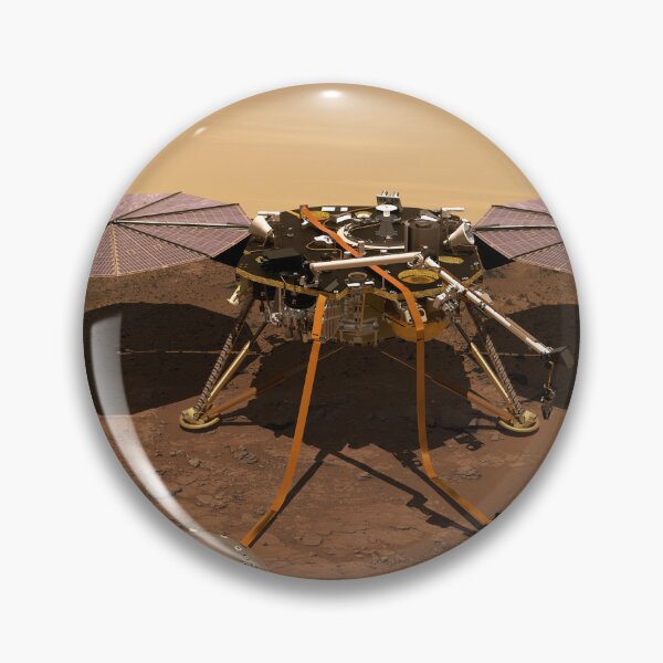 Item preview, STK204855S-Rendition of the InSight lander operating on the surface of Mars. designed and sold by StocktrekImages.