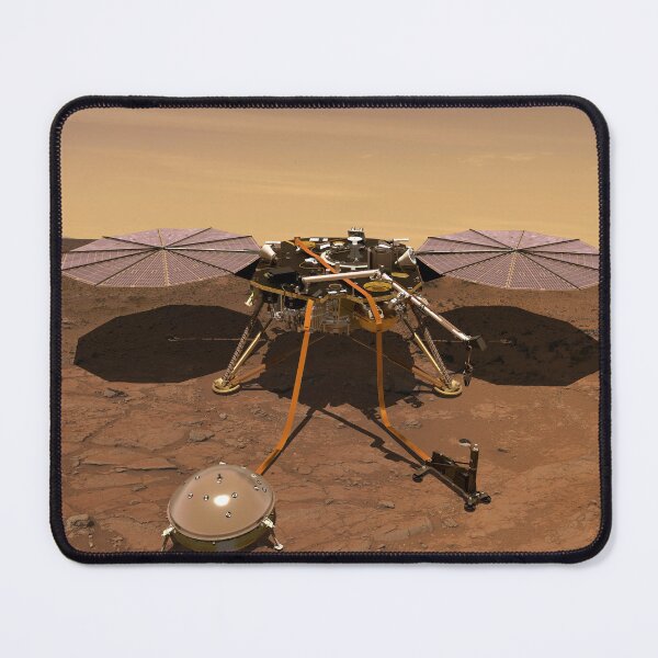 Item preview, STK204855S-Rendition of the InSight lander operating on the surface of Mars. designed and sold by StocktrekImages.