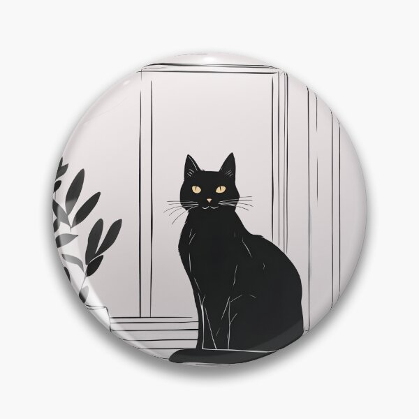Item preview, Copy of black cat in outdoor violet flowers and roses designed and sold by Catophile.