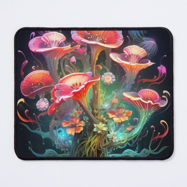 Item preview, surrealism art of flowers designed and sold by Whimsicalhub.