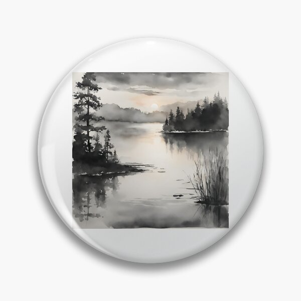 Item preview, Sunrise over a tranquil lake designed and sold by IssaraStudio.