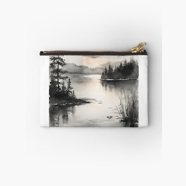 Item preview, Sunrise over a tranquil lake designed and sold by IssaraStudio.