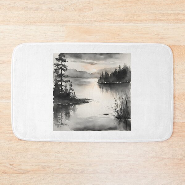 Item preview, Sunrise over a tranquil lake designed and sold by IssaraStudio.