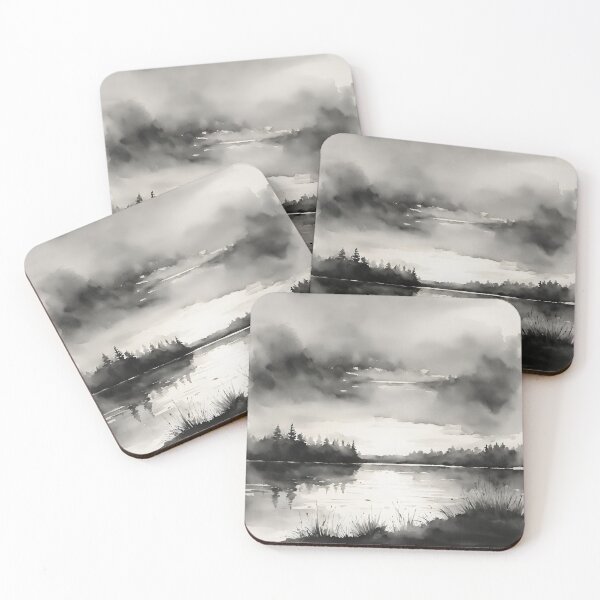 Item preview, Design of Sunrise over a tranquil lake designed and sold by IssaraStudio.