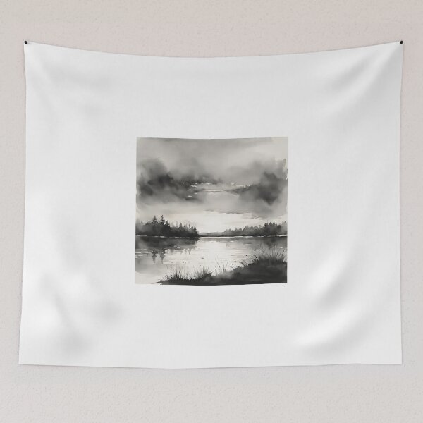 Item preview, Design of Sunrise over a tranquil lake designed and sold by IssaraStudio.