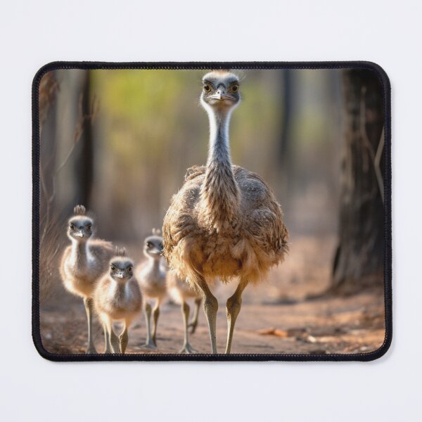 Item preview, Father emu and his chicks designed and sold by mshepdog.
