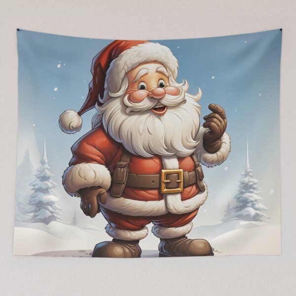 Item preview, Cartoon Santa claus in the forest designed and sold by Gatterwe.