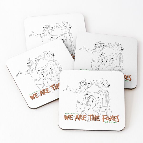 Item preview, Foxes white designed and sold by Soyscrafts.