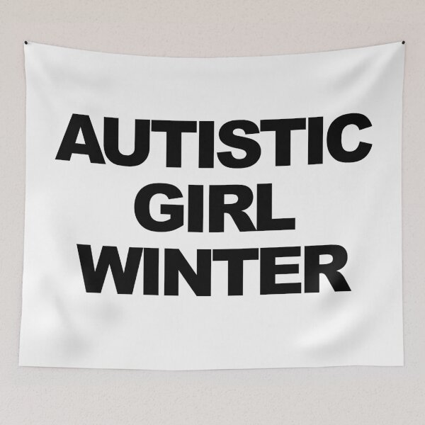 Item preview, Autistic Girl Winter | Bold Autism text designed and sold by ProdbyNiECO.