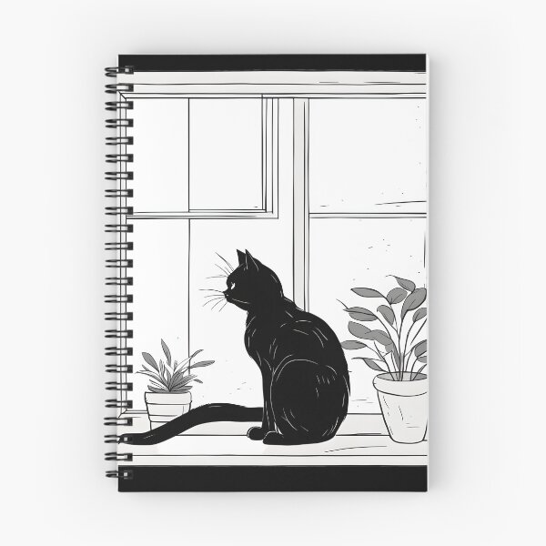 Item preview, black cat indoor plant ome designed and sold by Catophile.