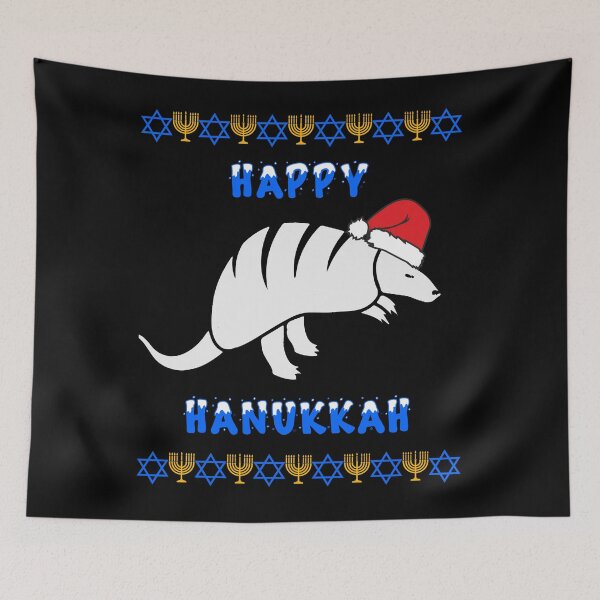 Item preview, Happy Hanukkah Santa's Armadillo designed and sold by PapaMikeCrafts.