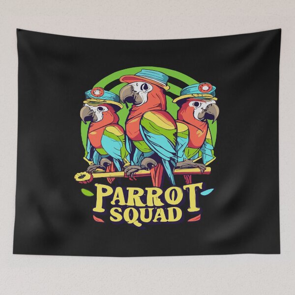 Item preview, Cool Parrot Squad For Men Women Tropical Bird Parrots Birde designed and sold by Pitchou07.