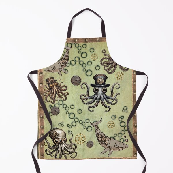 Item preview, Steampunk Octopus Ocean Art designed and sold by Amandajoy333.
