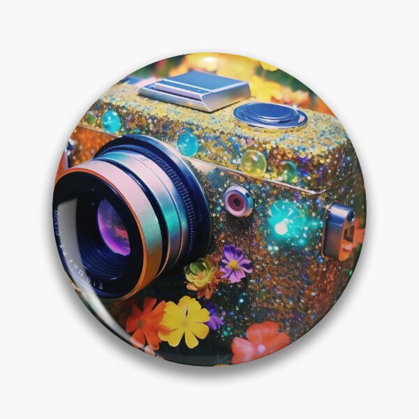 Item preview, Camera in a Bouquet of flowers designed and sold by Whimsicalhub.