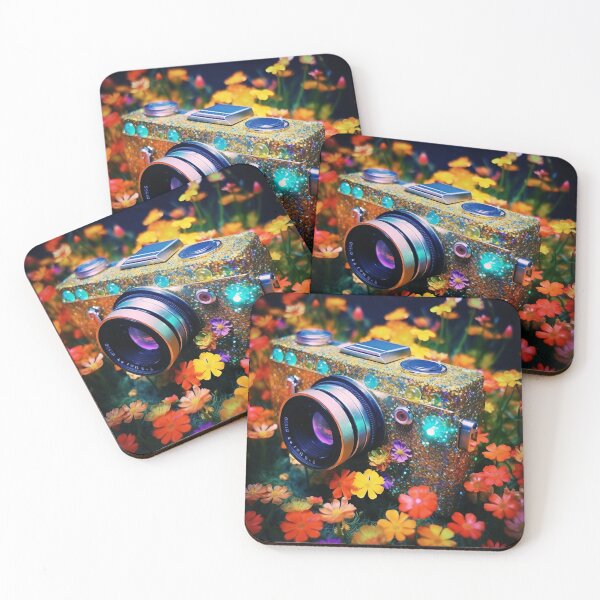 Item preview, Camera in a Bouquet of flowers designed and sold by Whimsicalhub.