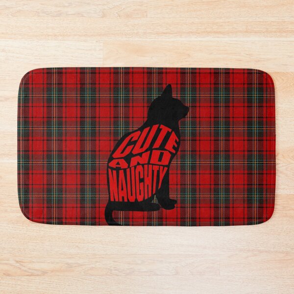 Item preview, Santa Nice Naughty list. Black cat cute and naughty. designed and sold by VieBelieve.