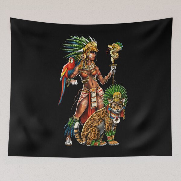 Item preview, Aztec Jaguar Warrior Woman designed and sold by underheaven.