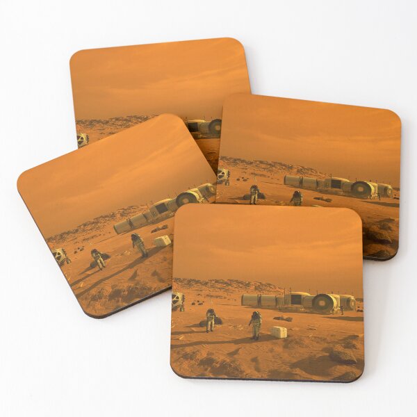 Item preview, STK204864S-Astronauts and human habitats on Mars. designed and sold by StocktrekImages.