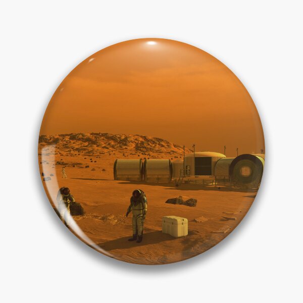 Item preview, STK204864S-Astronauts and human habitats on Mars. designed and sold by StocktrekImages.