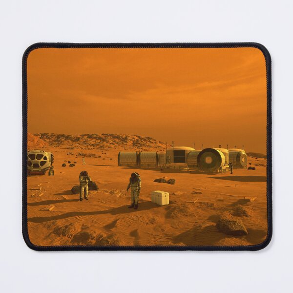 Item preview, STK204864S-Astronauts and human habitats on Mars. designed and sold by StocktrekImages.
